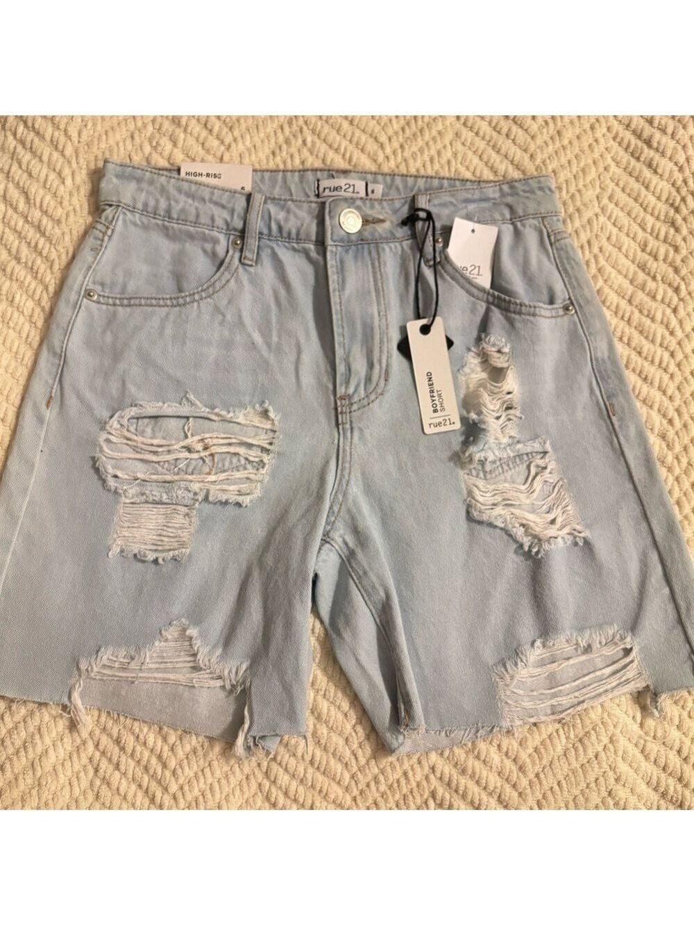 Rue21 Light Blue Denim Shorts Size 6